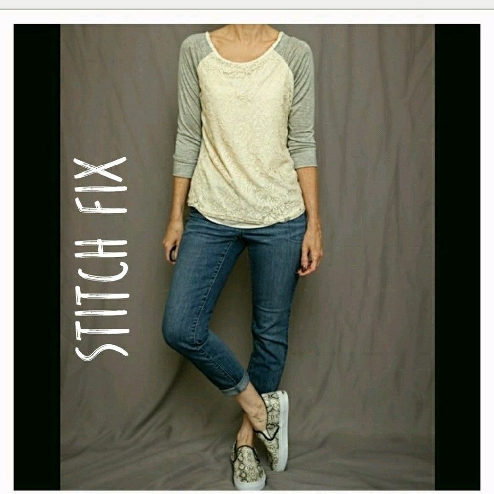 Stitch Fix Market & Spruce Burnadette Lace Overlay